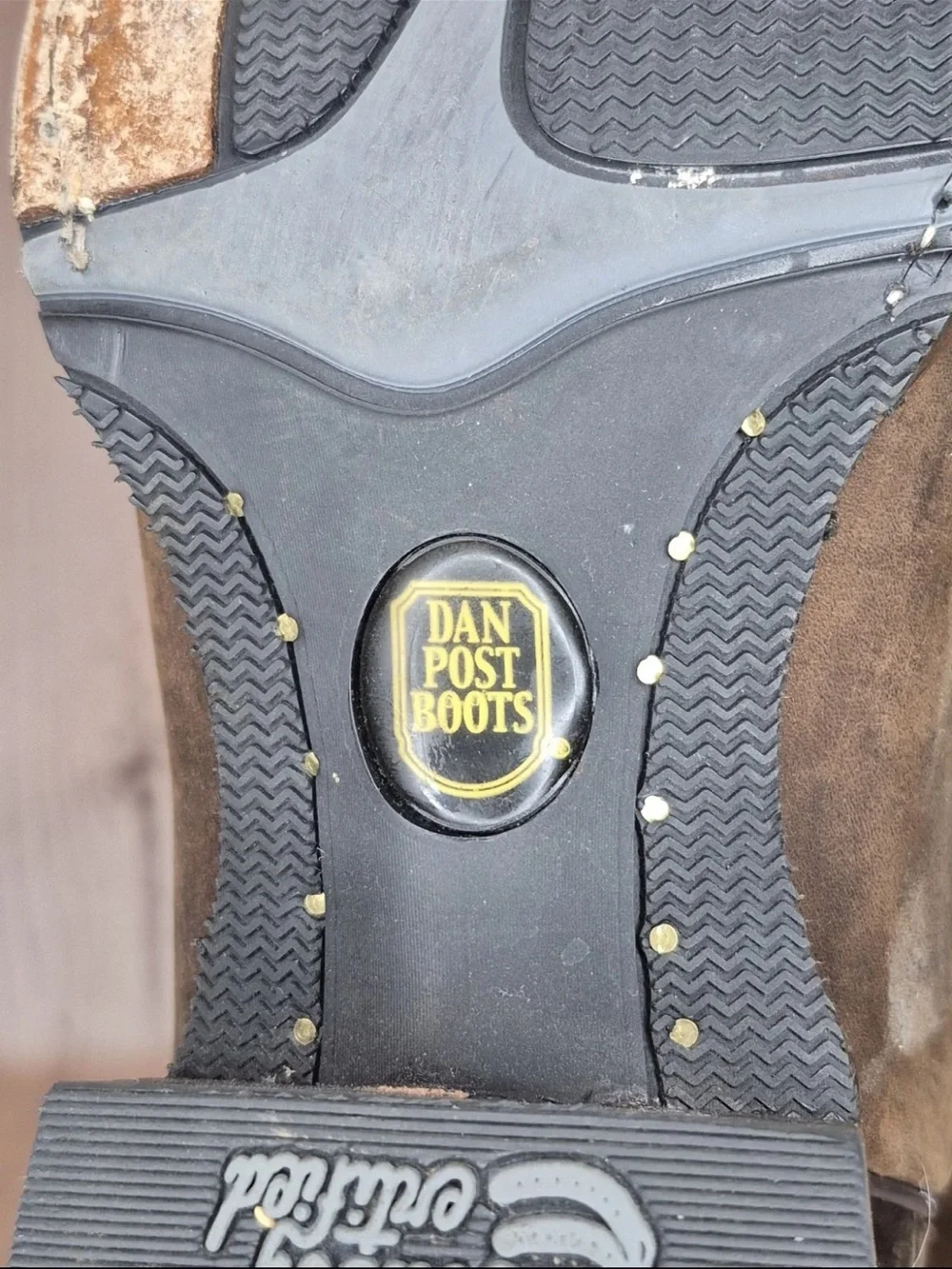 Dan Post Men's Size 10 D Abram Embroidered Brown Western Boots